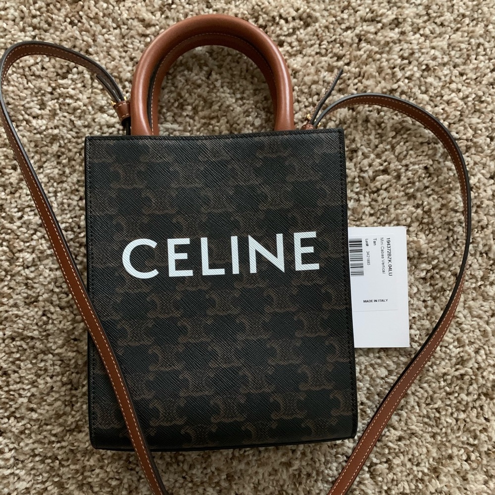 Celine Mini Vertical Cabas (Authentic)